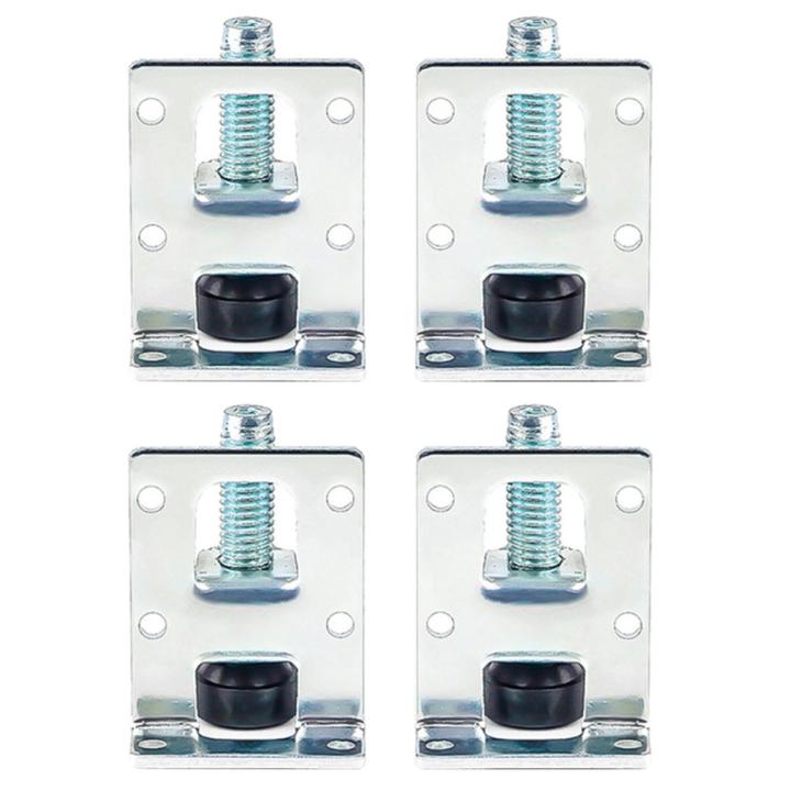 4 Pieces Adjustable Furniture Leveler Legs Load Foot Cold Rolled Steel Sofa/Cabinet Leveling Feet Floor Protecter B03E