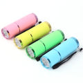 Mini Torch 9 LED Flashlight For Children Adult Aluminum Alloy Night Fishing LED Torch with Lanyard Outdoor Camping Light. 