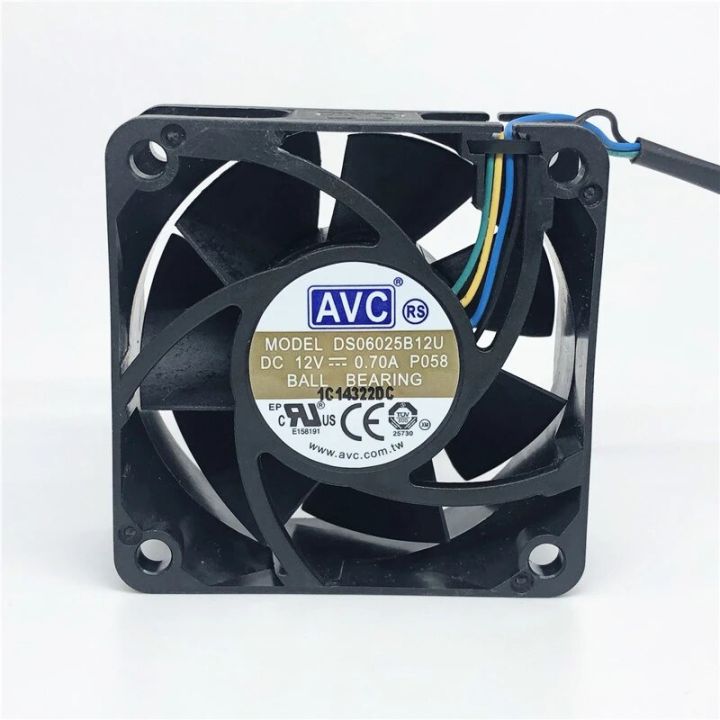 Ball%20Bearing%20AVC%20DS06025B12U%2012V%200.7A%206025%2060MM%2060x60x25MM%20CPU%20fan%20computer%20case%20Cooling%20fan%20with%204pin%20PWM%20-%20Image%206