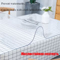 1mm Soft Glass Tablecloth PVC transparent D' waterproof Oilproof Kitchen Dining table cover tablecloth for rectangular table.