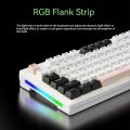 Xinmeng M87 Hot Swap Mechanical Keyboard Three-Mode Wireless Wired Rgb Customized Gasket Esports Game 87-Key Pe Sandwich Cotton.