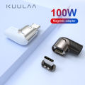 NYT Kuulaa 100W Usb Type C Magnetic Adapter Type-C Male To Usb C Female Magnet Connector For Mackbook Pro Huawei Usb-C Hot Sell. 