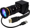 ELP HDMI USB3.0 Webcam 4K 60FPS High Speed Mini Camera IMX415 Varifocal Lens Manual Zoom HD Video Capture Camera For Fast Moving. 