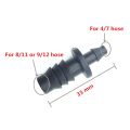 5-Pcs Barbed Reducer Connector Size 8/11mm or 9/12 to 4/7mm Hose Connectors Farm Drip Irrigation Pipe Reducing Coupling Barbed Connectors Joints Gardening Water Fittings.. 