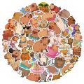 10/30/50PCS New DIY Capybara Animal Sticker Cartoon Creative Anime iPad Desk Luggage Guitar Car Decoration Waterproof Wholesale.