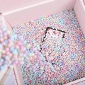 （New）Ready tock 20g Macaron Rainbow Foam Ball Bead Home Decor tyrofoam Ball Gift Box DIY Craft upplie 2-8cm. 