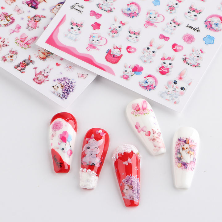 Easter%20Bunny%20Nail%20Stickers%20Cute%20Cartoon%20Rabbit%20Animal%20Heart%20Flower%20Lucky%20Words%203D%20Slider%20Valentine%20Manicure%20Accessories%20-%20Image%205