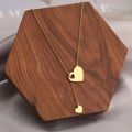 Stainless Steel Necklaces Sweet Heart Pendants Chains Charms Choker Fashion Necklace For Women Jewelry Wedding Party Girls Gifts.