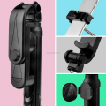 XT-02 S03/R1 Bluetooth Wireless Remote Selfie Stick Holder Extendable Foldable Handheld Monopod Selfie Stick with Tripod Stand By Exotix. 