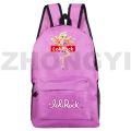 Fashion Casual Women LoliRock Game Backpacks Kawaii Pink Merch LoliRockstar Anime Schoolbags Halloween Gifts Children Book Bags.