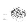 1Pc Black 2 Holes Precision Cosmetic Pencil Sharpener For Eyebrow Lip Liner Eyeliner Pencil School Office Supply Gift Simple.