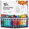 Mont Marte Acrylic Color Paint Set (75ML) - 12 Colors.