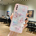 Colorized Butterfly for Samsung A50 Phone case a32/a42/a52 Soft Silicone a72/M12/S21u Protective Sleeve. 