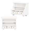 Doll House Miniature Cabinet, Mini Cabinet Harmless Beautiful Stylish Gorgeous Composite Wood Well Workmanship with Drawers for Bathroom.