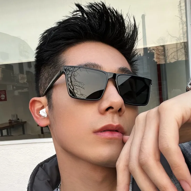 New) fashion new sunglasses simple square Men Women designer