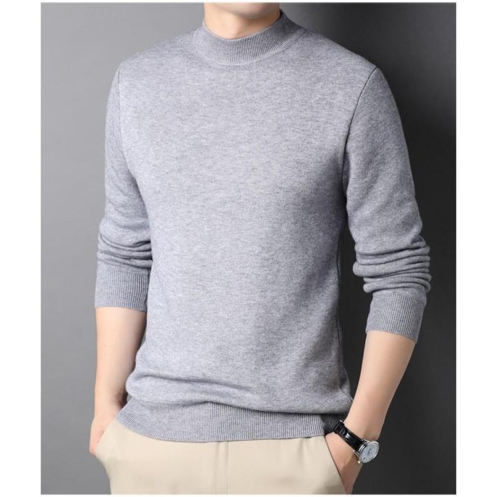 Cashmere%20Men's%20Cashmere%20Sweater%20Daily%20Wear%20Solid%20Color%20Base%20Shirt%20Half%20Turtleneck%20for%20Autumn/Winter%20Fashion%20Dressy%20Gift%20Special%20Occasions%20Men%20-%20Image%208