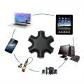 3.5mm 1 to 5 Stereo Audio Headphone Splitter Adapter Converter-multycolour. 