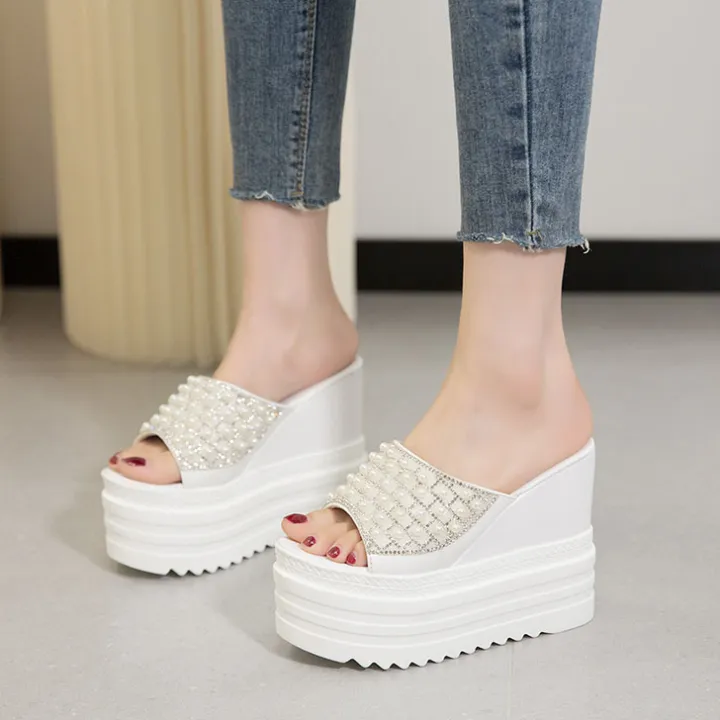 white%20platform%20slippers%20chunky%20heels%20sandals%20women%20beaded%20beach%20slippers%20women%20for%20summer%20slides%20women%20designer%20wedges%20shoes%20-%20Image%207