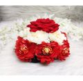 Golap khopa/Rose flower khopa/Artificial red rose khopa/big Rose flower khopa/Gorgeous golap khopa. 