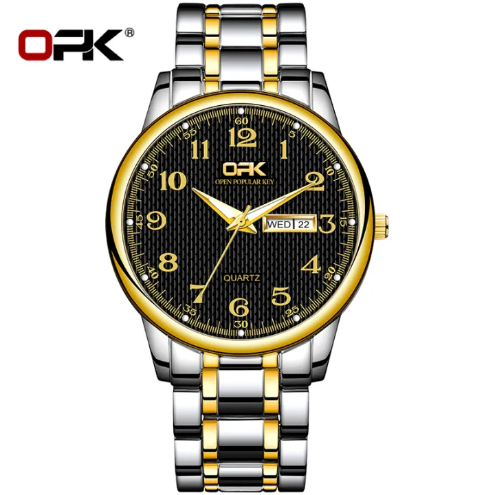 OPK%20new%20watch%20for%20men%20relo%20water%20proof%20pang%20lalaki%20fashion%20casual%20stainless%20steel%20quartz%20watch%20gold/black%20calendar%20luminous%20display%20-%20Image%207