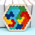 Wooden variety honeycomb puzzle boy and girl color imposition kindergarten early education baby children educational toys wholesale.