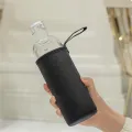 500ml glass Water Bottle with Time Marker Creative Large Capacity Leakproof Drink Bottle. 