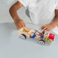Wooden Tractor Toy DIY Assembly Desktop Decoration Detachable Gifts Sturdy Puzzle Toy Multiuse for. 