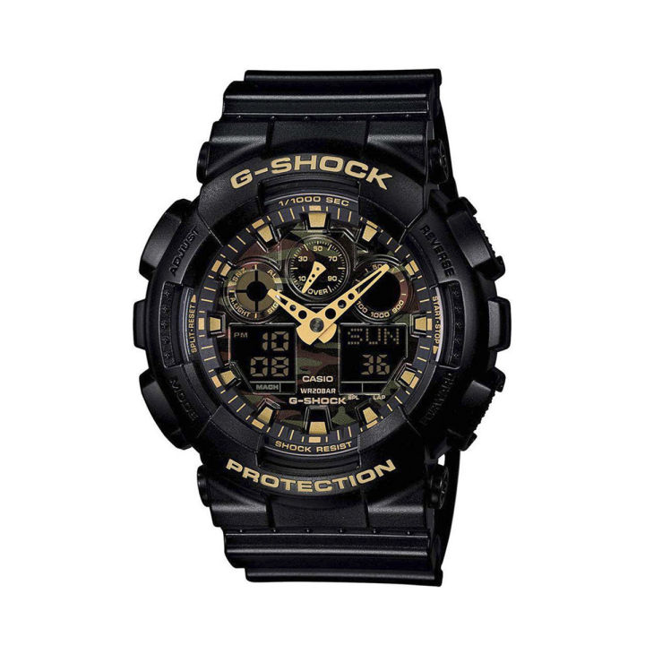 Casio G-Shock GA-100CF-1A9DR Analog-Digital Watch for Men -Black