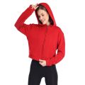 Red zipper hoodie for women | Export quality women hoodies red colour | Low price winter hoodies for ladies.