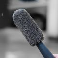 Portable Microfiber Wheel Tire Rim Brush Set Car Wheel Wash Cleaning for Car Wash with Plastic Handle Auto Washing Cleaner Tools. 