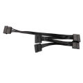 DIY Molex 4pin IDE 1 to 5 SATA 15Pin Hard Drive Power Supply Splitter Cable Cord. 