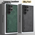 Fashions Fashion Sheepskin Magnetic Case For Samsung S25 S24 Ultra S22 Plus S21 S20 FE Cases For Samsung S23 Ultra Note 20 10 Leather Phone Cover. 