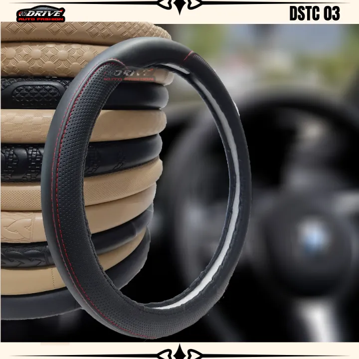 PVC%20Leather%20Steering%20Wheel%20Cover%20-%20Black%20-%20Image%206