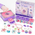 Jewelry Making Kit for Kids DIY Handmade ring Bracelet Magic Book child Crafts toy Production Material Girl's Birthday Xmas Gift SnowWhite. 