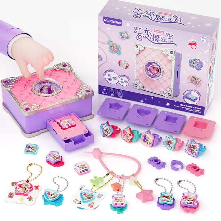 Jewelry%20Making%20Kit%20for%20Kids%20DIY%20Handmade%20ring%20Bracelet%20Magic%20Book%20child%20Crafts%20toy%20Production%20Material%20Girl's%20Birthday%20Xmas%20Gift%20SnowWhite%20-%20Image%202