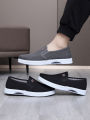 Men‘s Canvas Shoes Low Top Joker Men‘s Casual Breathable Men’s Shoes One Pedal Lazy Work Shoes BunnyGarden.