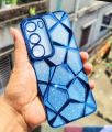 Vivo Y04 Geometric Diamond Shape Phone Case With Chrome Electroplated Plating Cover Zone For Vivo Y 04 Back Cover.
