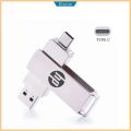 【 24h Ship+Ready stock】HP Original OTG flash drive metal pendrive 2TB 1TB 512G 256GB 128G type-c usb dual pendrive OTG USB Flash Drive pendrive type c. 