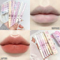 Double Head Matte Lipliner Waterproof Long-lasting Non Stick Cup Silky Lipstick Cosmetics. 