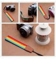 【YIYANGMAOYI111】Camera wrist strap Rainbow belt hand strap For Canon Nikon Sony Pentax Samsung. 