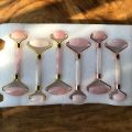 100% Natural Jade Gua sha Stone Board Massage Rose Quartz Guasha Plate Jade Face Massager Scrapers Tools For Face Neck Back Body. 