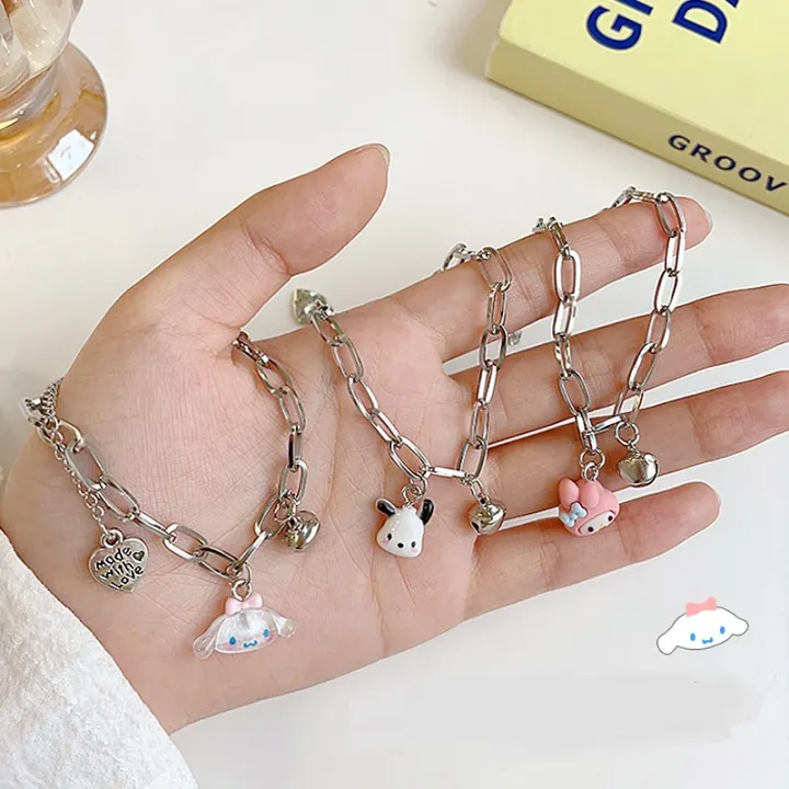 Cute%20Cartoon%20Sanrio%20Bell%20Bracelet%20for%20Women%20Cinnamoroll%20Kuromi%20My%20Melody%20Pochacco%20Adjustable%20Alloy%20Anime%20Gift%20for%20Girlfriend%20Student%20Birthday%20-%20Image%203