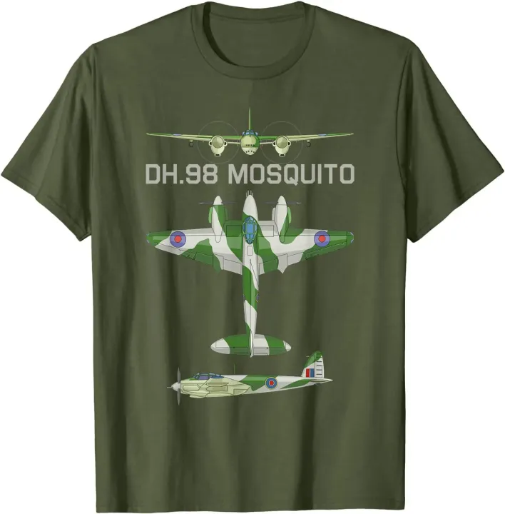 Mosquito%20British%20WW2%20Fast%20Fighter%20Bomber%20Plane%20Diagram%20T-Shirt%20Short%20Sleeve%20Casual%20100%25%20Cotton%20O-Neck%20Summer%20Men%20Tees%20-%20Image%202