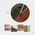 Beech Wood Edge Trimmer Leather Carving Leather Trimming Tool Cowhide Leather Hand Suture DIY Wooden Handle Trimmer 1Pcs. 