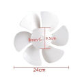 Replacement Fan Blade 6 Blades Replacement Vent Fan Blades D Hole Motor Exhaust Fan 10 Inch 8 Inch 6 Inch White Six Blades.
