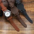 Crazy Horse Leather Bund Strap 18mm 19mm 20mm 21mm 22mm Leather Cuff Watch Strap Men's Wrist Watch Band Accessories for Panerai. 