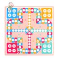 【Happy baby toy store】2 in 1 Double-d Wooden Flying Ludo Snake Ladder Game Board Kids Family Interactive Game Toy Set. 