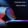 2Pcs Sweat Proof Carbon Fiber Mobile Game Finger Sleeves Cots Thumb Protector.