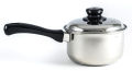 Stainless Steel Sauce Pan with SS Lid and Bakelite Handle - 16cm- Silver. 
