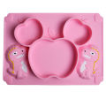 (New)Baby Dinner Plate et Baby Feeding Plate Training Bowl Poon Dinoaur Cartoon Non-lip Dinner Plate hot ell.